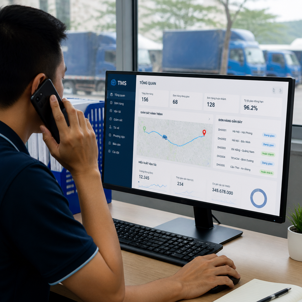 Phần Mềm TMS: Giải Pháp Giúp Doanh Nghiệp Kiểm Soát Toàn Bộ Chuyến Xe
