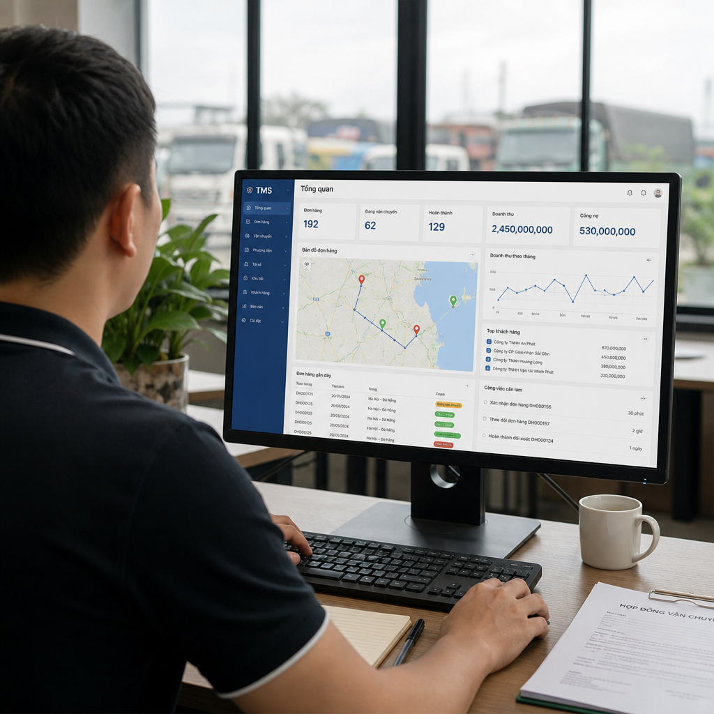 Phần Mềm TMS Cho Doanh Nghiệp Vận Tải: Từ Quản Lý Đơn Hàng Đến Quyết Toán