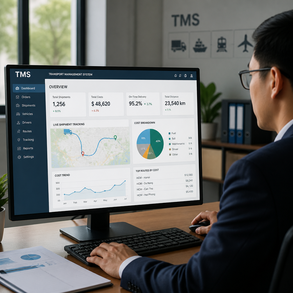 Phần Mềm Quản Lý Vận Tải TMS Giúp Doanh Nghiệp Tối Ưu Chi Phí Như Thế Nào?