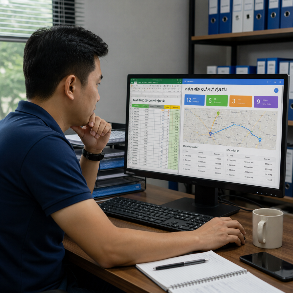 Từ Excel Đến Phần Mềm Quản Lý Vận Tải Miễn Phí: Bắt Đầu Số Hóa Đội Xe Như Thế Nào?
