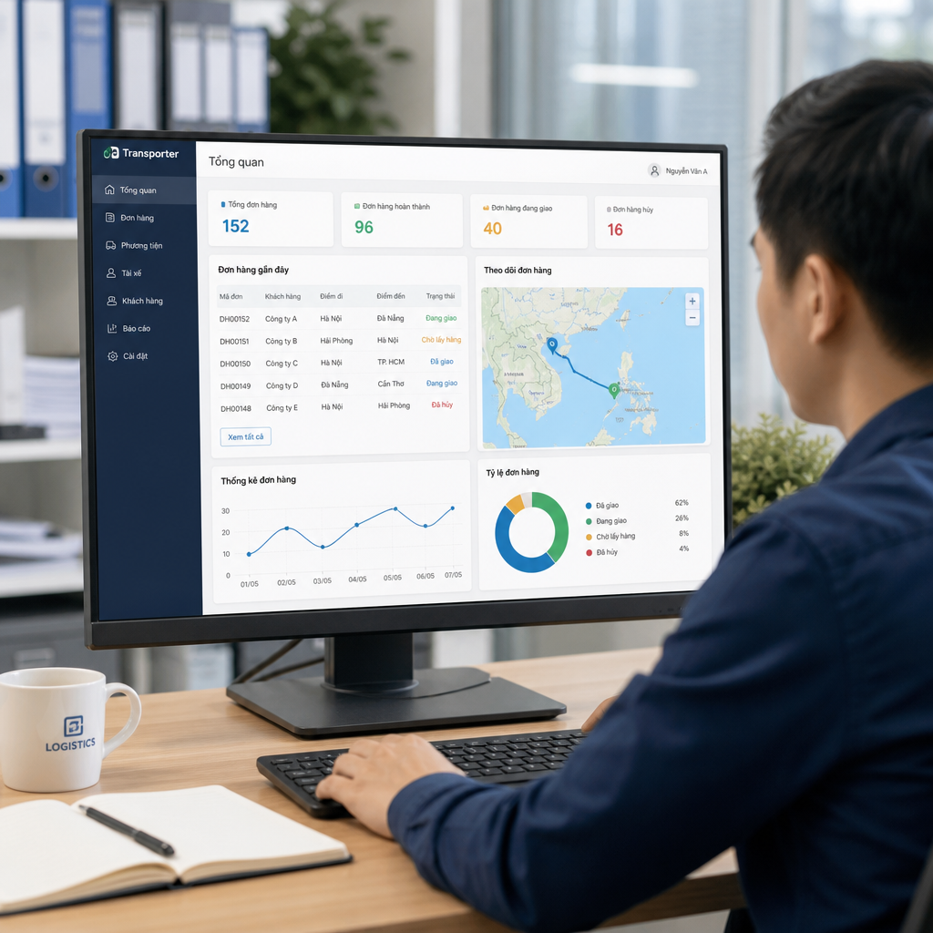 Phần Mềm Quản Lý Vận Tải Miễn Phí Hoạt Động Như Thế Nào? Hướng Dẫn Từ A–Z