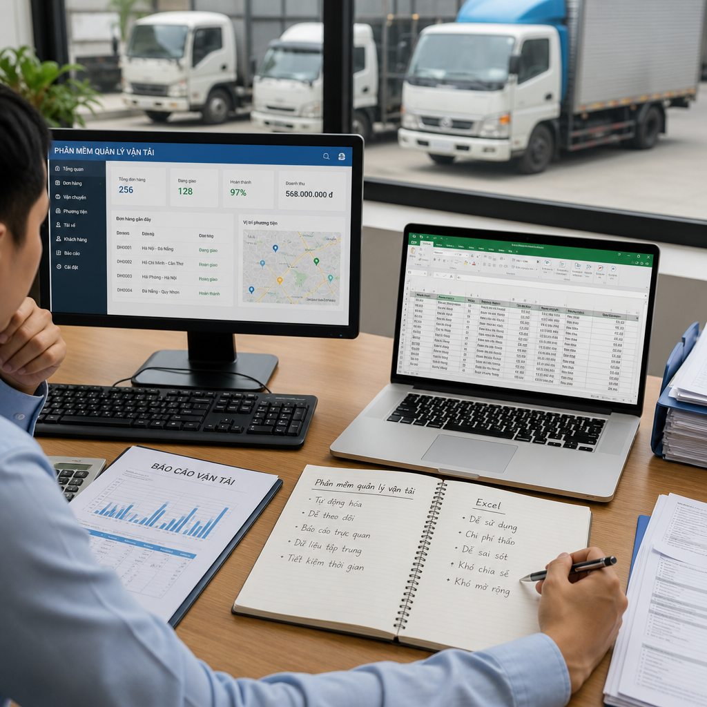 Phần Mềm Quản Lý Vận Tải Miễn Phí Hay Excel: Đâu Là Lựa Chọn Phù Hợp?