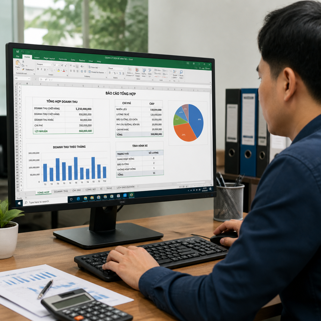 Phần Mềm Quản Lý Vận Tải Bằng Excel Là Gì? Hướng Dẫn Quản Lý Đội Xe Bằng Excel