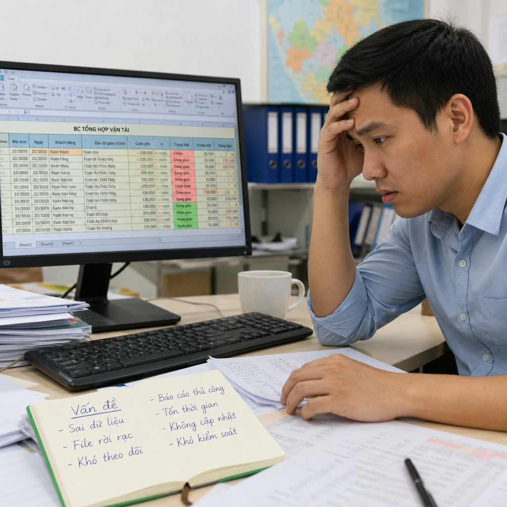 Quản Lý Vận Tải Bằng Excel Có Những Hạn Chế Gì? 7 Vấn Đề Doanh Nghiệp Thường Gặp