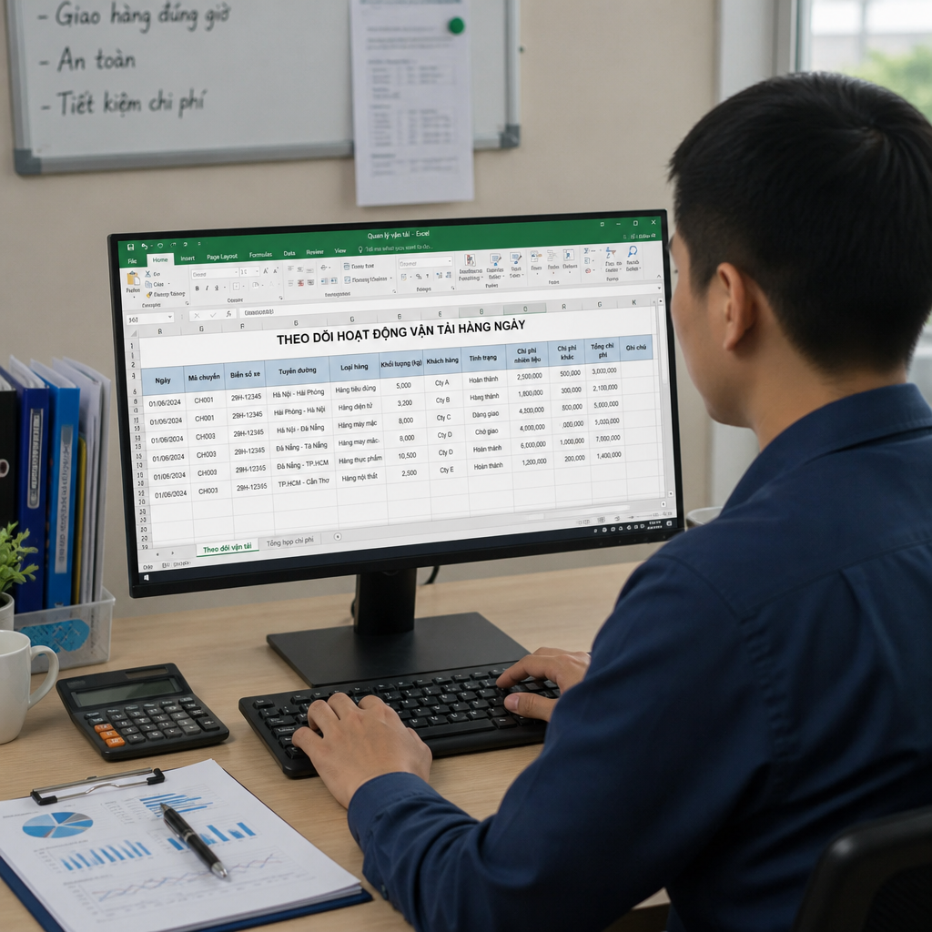Quản Lý Vận Tải Bằng Excel: Những Thông Tin Nào Cần Theo Dõi Hàng Ngày?