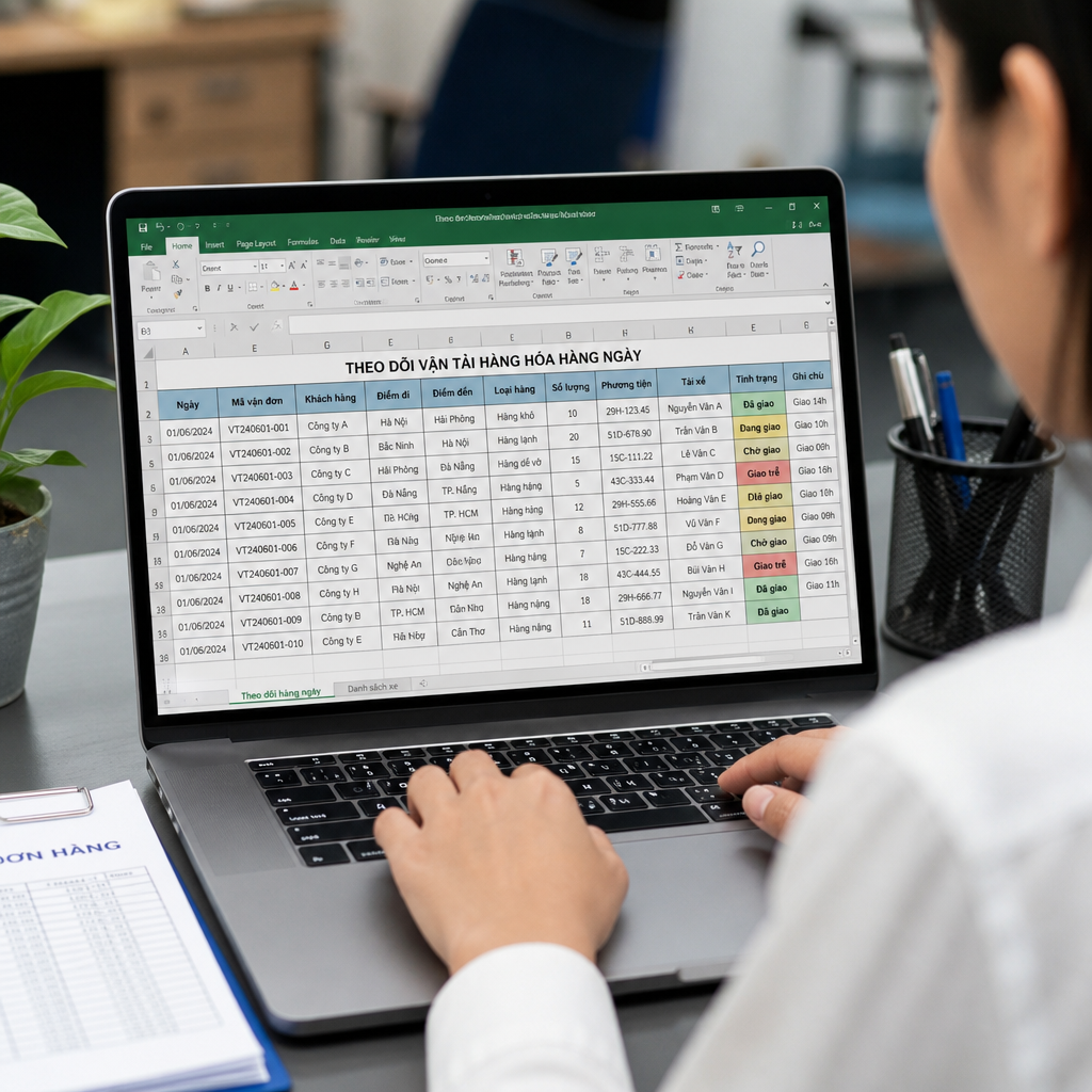 Quản Lý Vận Tải Bằng Excel: Những Thông Tin Nào Cần Theo Dõi Hàng Ngày?