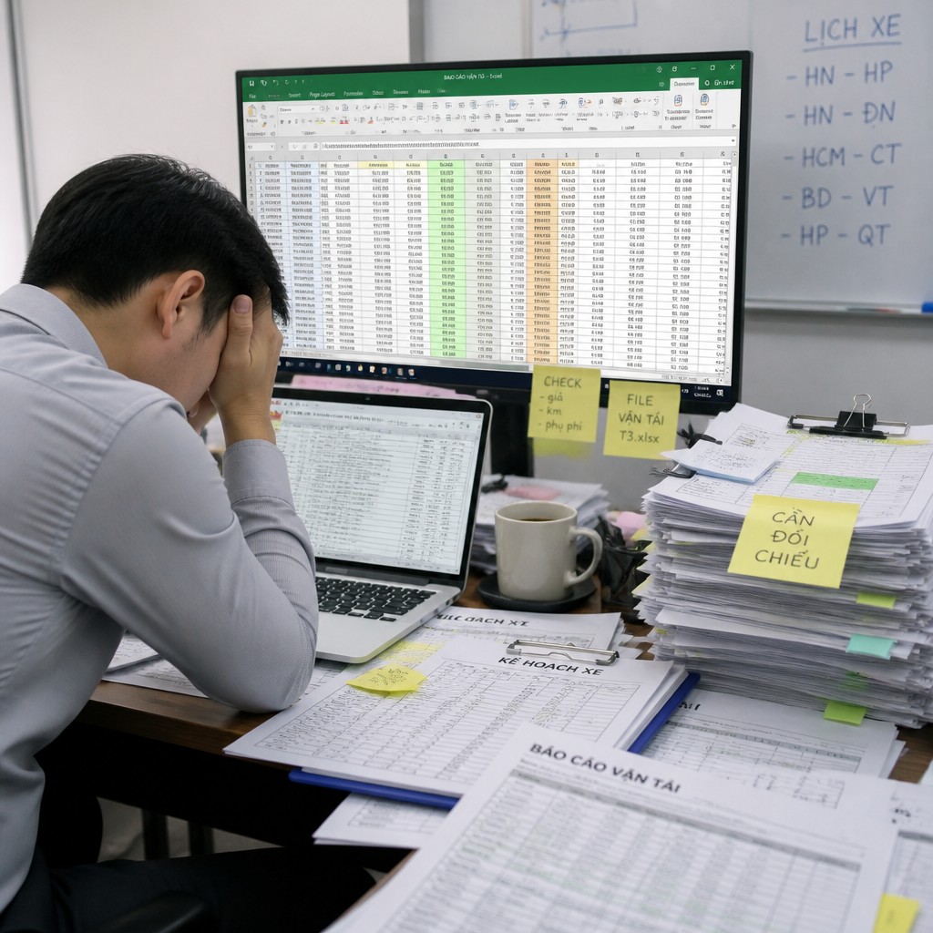 7 Dấu Hiệu Cho Thấy Doanh Nghiệp Đã Quá Phụ Thuộc Vào Excel Trong Quản Lý Vận Tải