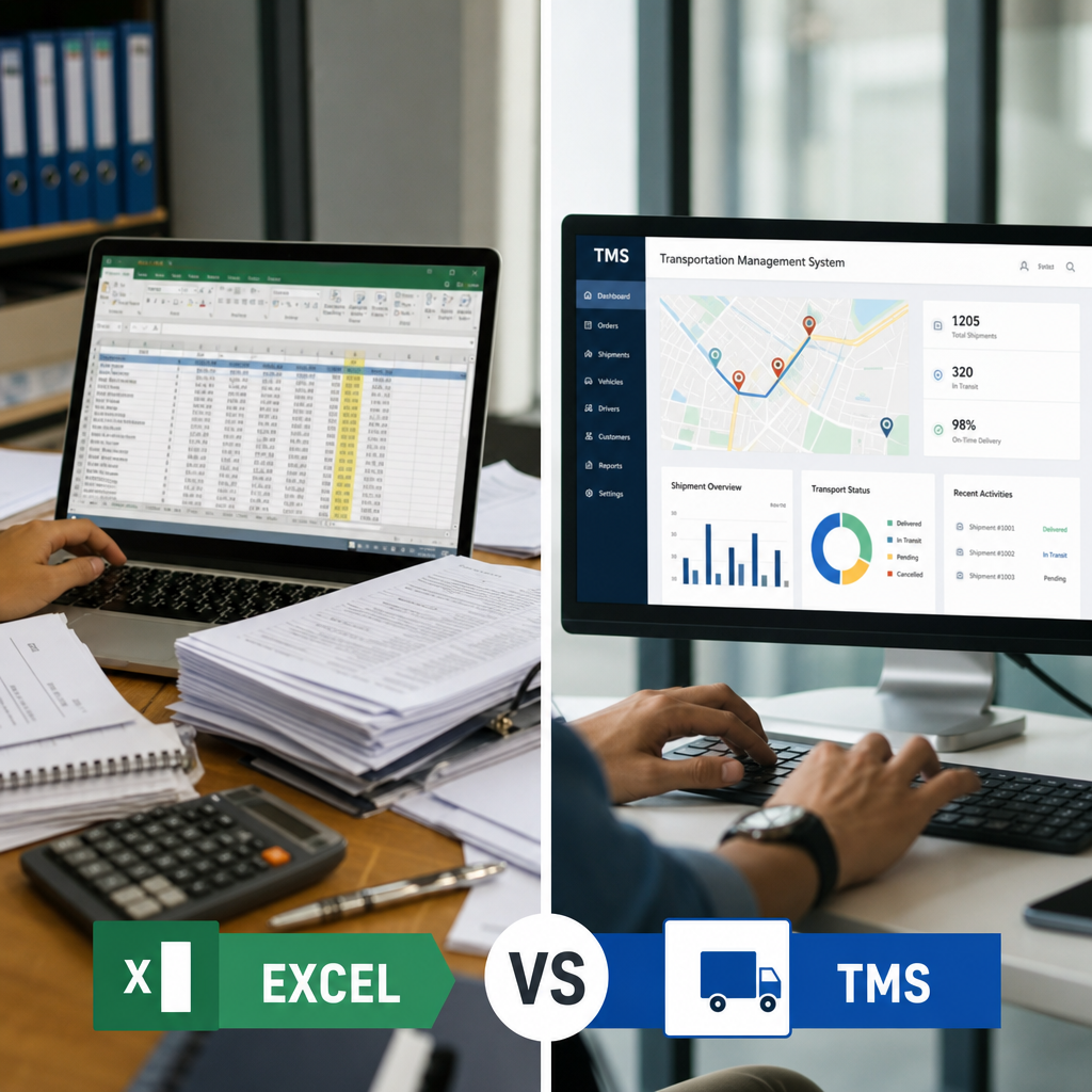 Quản Lý Vận Tải Bằng Excel Hay Phần Mềm TMS: Đâu Là Giải Pháp Phù Hợp?