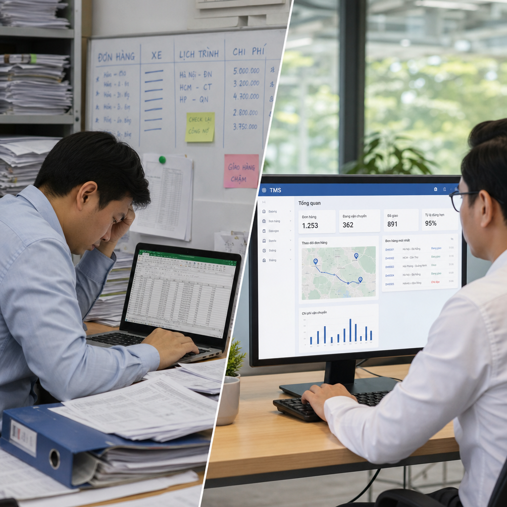 Quản Lý Vận Tải Bằng Excel Hay Phần Mềm TMS: Đâu Là Giải Pháp Phù Hợp?