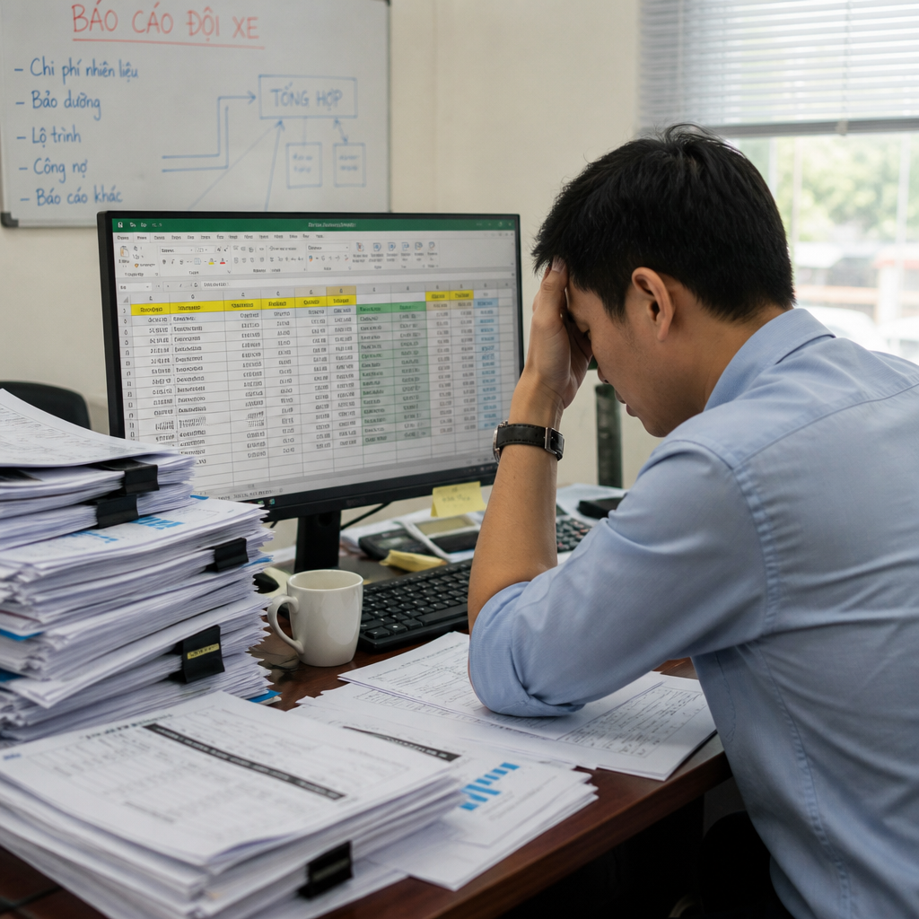 Quản Lý Đội Xe Bằng Excel Đang Khiến Bạn Mất Bao Nhiêu Thời Gian?