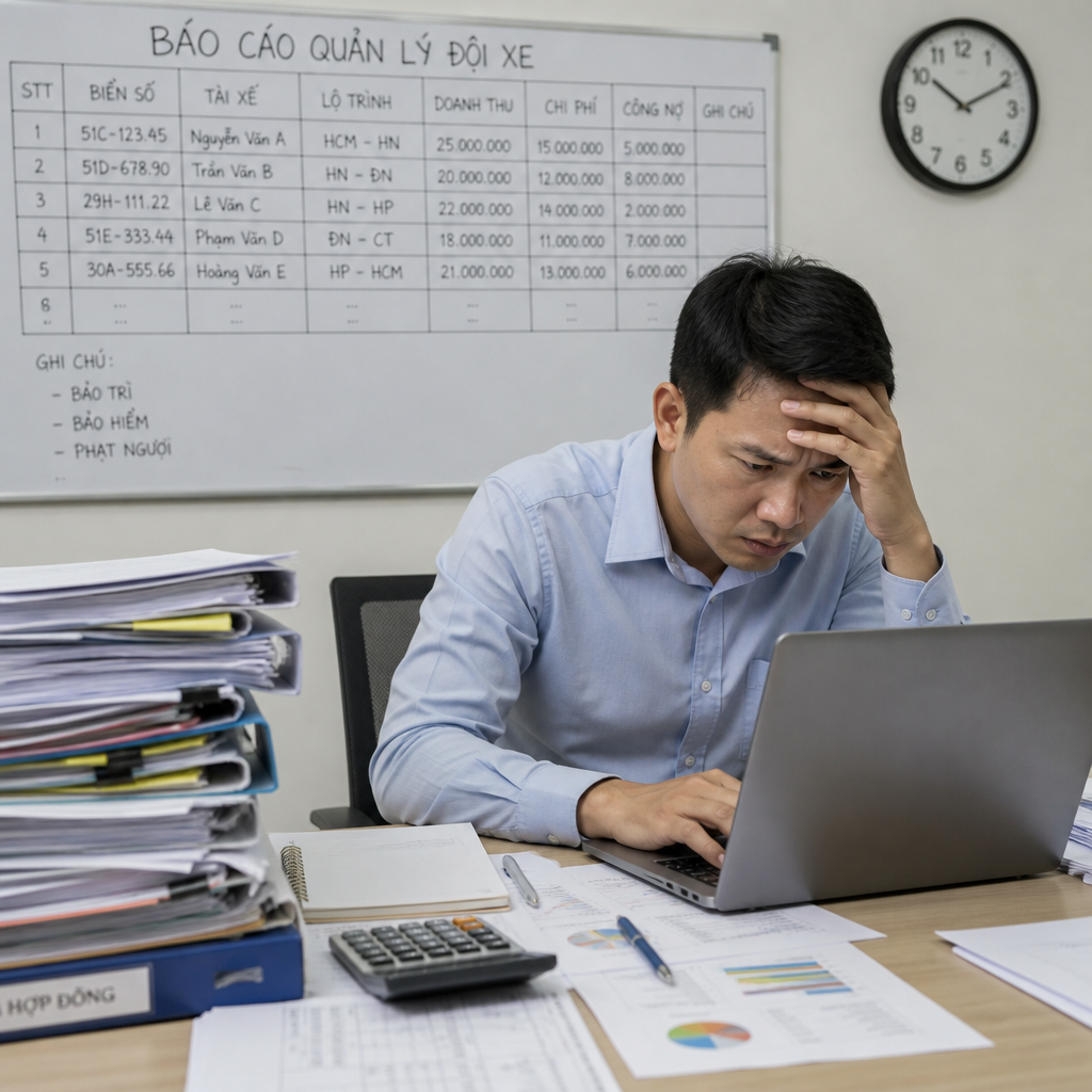 Quản Lý Đội Xe Bằng Excel Đang Khiến Bạn Mất Bao Nhiêu Thời Gian?