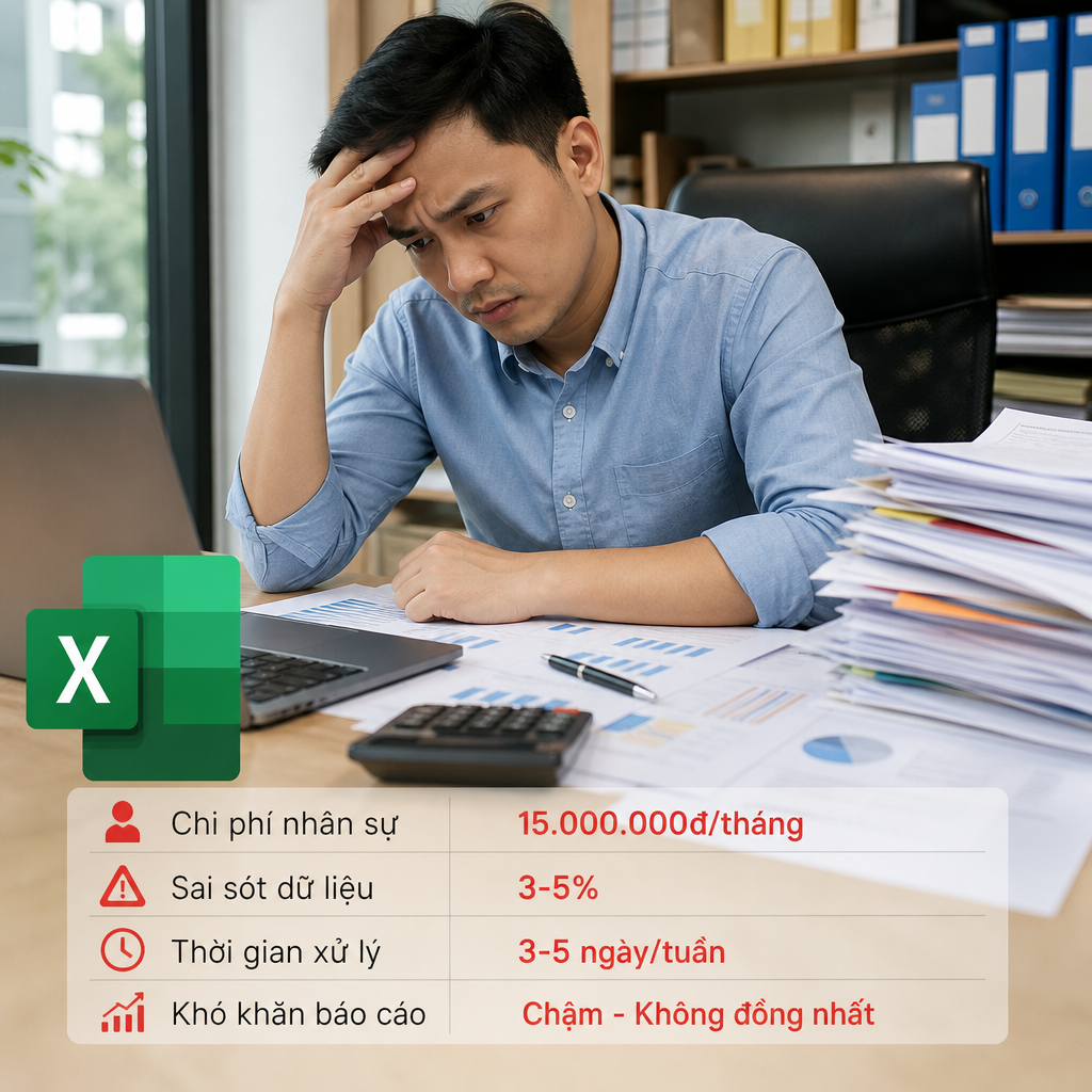 Chi Phí Quản Lý Vận Tải Bằng Excel Có Thực Sự Rẻ? Tính Cả Chi Phí Nhân Sự Và Sai Sót